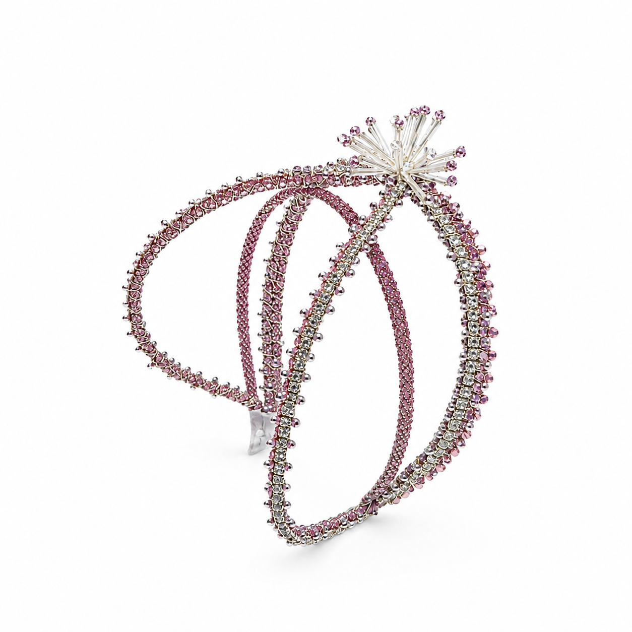 PEACOCK PINK HEADPIECE