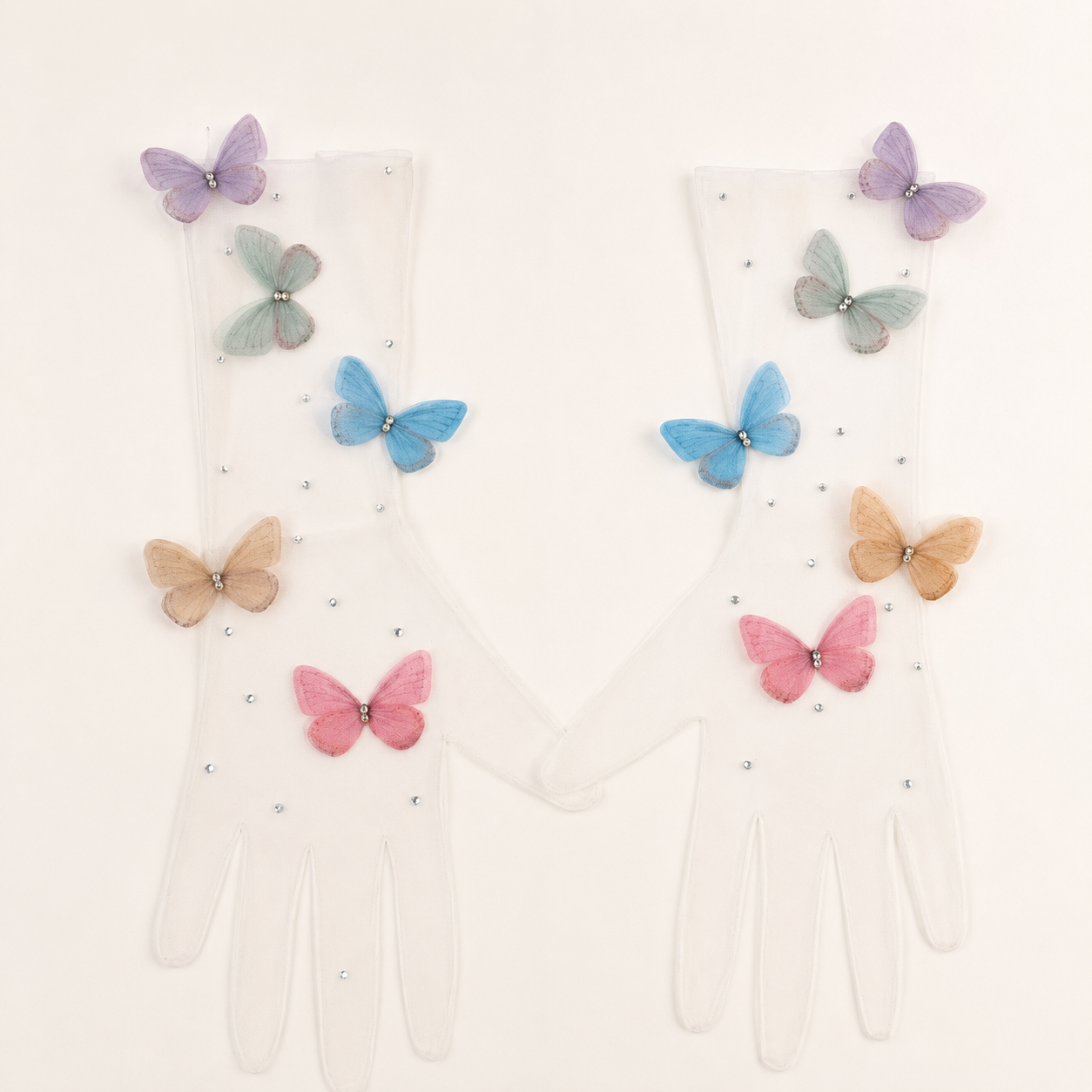BUTTERFLY TULLE GLOVES