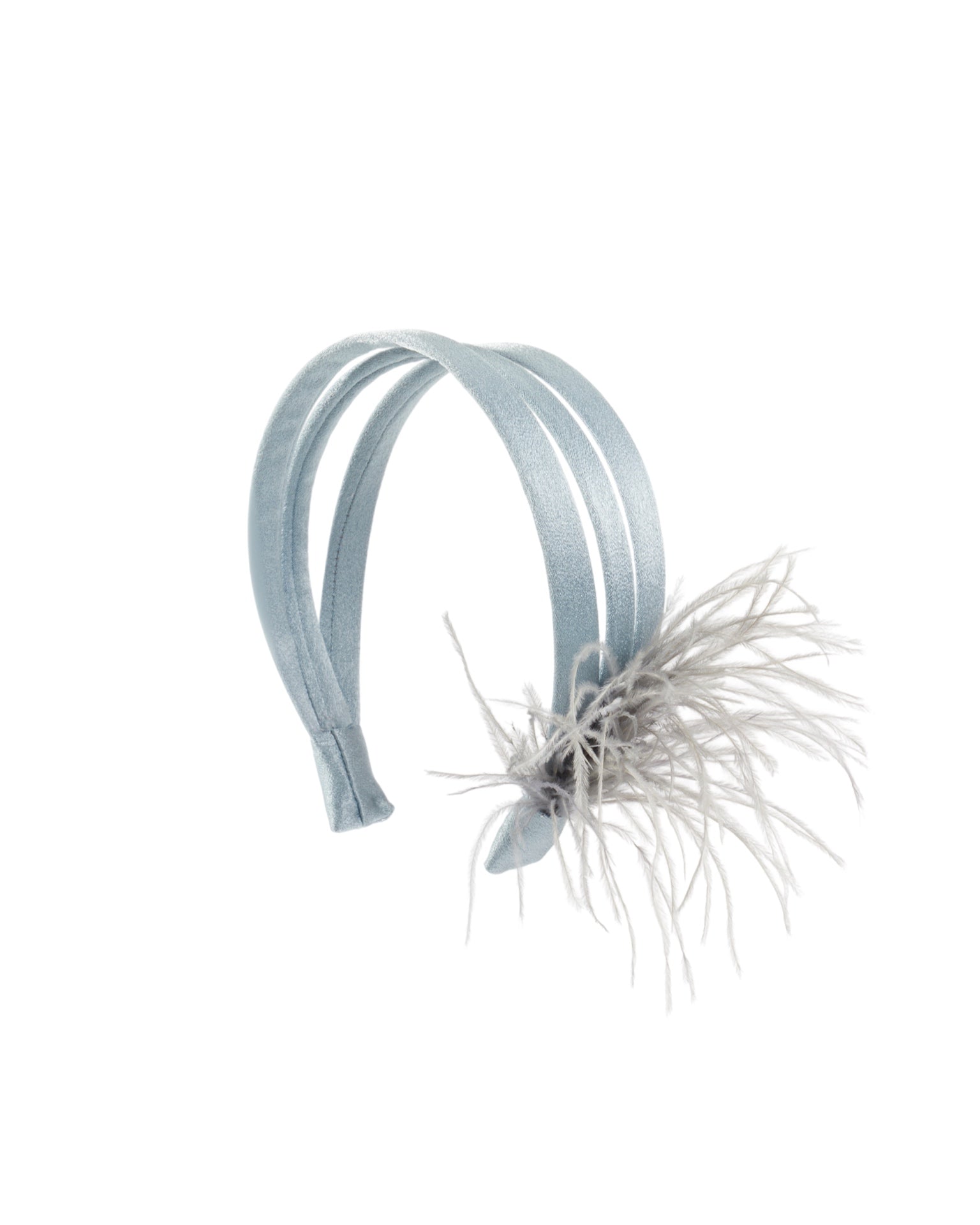 VERA MINT FEATHERED TRIM HEADBAND