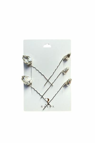 CRYSTAL DROP HAIR PİN SET