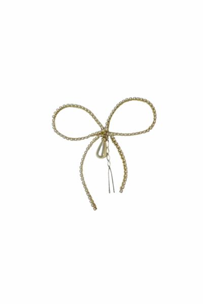 GOLDEN BOW HAIR PİN